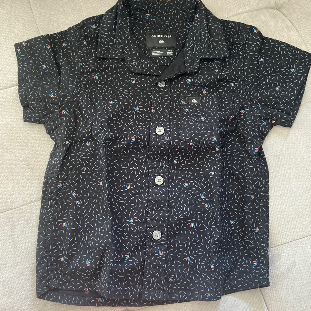 Quiksilver toddler button down shirt